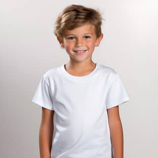 [IMAGE_TYPE : Product Photograph], boy in a white t - shirt